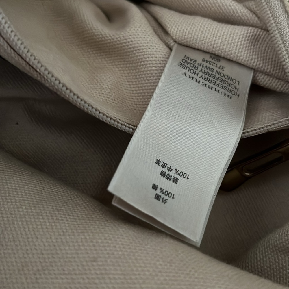 Burberry Green and White Tote Bag - Picture 9 of 10